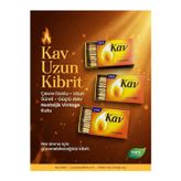 Kav 3’Lü Vintage Nostaljik Kutu Koleksiyonluk Uzun Kibrit Seti