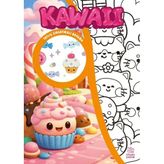 KAWAII Çıkartmalı Boyama Kitabı