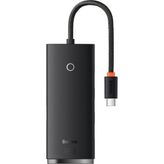 Kawin Bas Eus Lite 4in1 Multifonksiyonel Type-C Hub Dock Station Siyah
