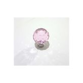 kayakulp Pembe Kristal Düğme Kulp 30mm