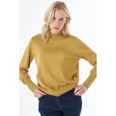 Kayra Basic Viskon Triko Kazak Hardal
