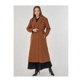 Kayra Kuşaklı Kaşe Kaban Camel