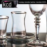 KCD SOPRANO PLATİN 6 KİŞİLİK 12 PARÇA ÇAY BARDAK SETİ