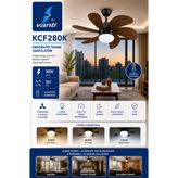 Kcf280k Avızelı Vantılator 60W Kumandalı