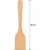KEA Ahşap 2’li Spatula Seti 26 Cm | Doğal Tahta Mutfak Spatulası | Tava Çizmez Ergonomik Karıştırıcı