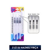 Keep Smiling Su Hazneli Fırça Seti 3'lü