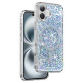Keephone Apple iPhone 16 Plus Interstellar Glitter Magsafe Kılıf - Mavi
