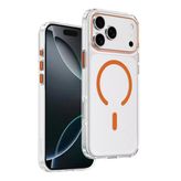 Keephone Apple iPhone 17 Pro Aurora Şeffaf Magsafe Kılıf - Turuncu