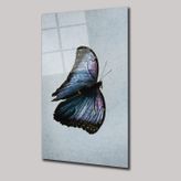 Kelebek Cam Tablo – 60x90 cm | Duvar Dekoru
