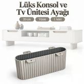 Kemer Ayak Bal Köpüğü Düz 20 Cm Vizon Tv Ünitesi Ayağı Mobilya Dolap Konsol Yükseltme Ayağı