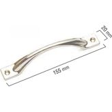 Kemer Krom 140 mm Kulp Lüks Country Mutfak Mobilya Dolap Çekmece Kulpu