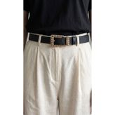 Kemerix Kadın Kroko Toka Detaylı Kemer, Siyah, 2XL