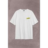 Kendim Seçtim Bazinga Şaka The Big Bang Theory Sheldon Cooper Sırt Ön Baskılı Oversize Tişört T-Shirt - Beyaz - XL