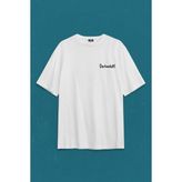 Kendim Seçtim Sırt Ön Baskılı Oversize Beyaz Aldi Beni Bi Darluk Karadeniz Trabzon Erkek T-Shirt