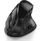 Kenly Bluetooth+2.4g Kablosuz Dikey Ergonomik Şarj Edilebilir Sessiz Mouse - Siyah