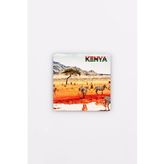 Kenya Temalı Ahşap Bardak Altlığı
