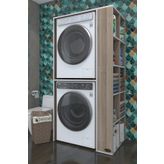 Kenzlife Bolodenka 180x90x60 cm Beyaz Çamaşır-Kurutma Makinesi Banyo Dolabı