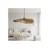 kepalight Hasır Sarkıt Avize / Bohem avize / Salon Modern Avize / Hasır Rattan Bambu Avize/Pinterest Avize