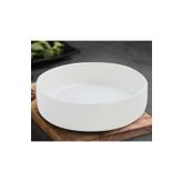 Keramika 21 cm Stackable Yemek/salata Tabağı Beyaz