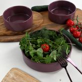 Keramika 3 Parça Mor Stackable Salata Çerez Seti