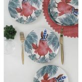 Keramika Baykuş 20 cm 6 Adet Pasta Tabağı Seti