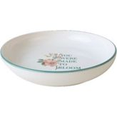 Keramika Çiçek Motto Çukur Tabak 22 cm