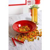 Keramika Delta Kırmızı 26 cm Makarna Tabağı