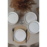 Keramika Motto Line Stackable Pasta Tabağı 21 cm 4 Adet 22645-22731-35-36 - Renkli