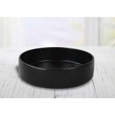 Keramika Siyah Stackable 21 cm Yemek ve Salata Tabağı