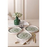 Keramika Timeless Green Stackable Pasta Tabağı 21 cm 4 Adet 21974 - Yeşil