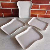 Keramika Tost Tabağı 4 Lü