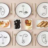 Kerman Home Face Seramik 6 Lı Pasta Tabağı 20 Cm