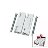 Kervan 2 Parça Beyaz 90Mm Pvc Kapı Menteşesi- 44'Li Paket