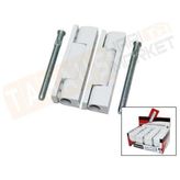 Kervan ( 2 Pcs & Plastik) ( Beyaz & 90Mm) Pvc ( Kapı) Menteşe