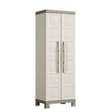 Keter Excellence High 4 Raflı Çok Amaçlı 182x65x45 cm Bej Plastik Dolap