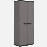 Keter Piu 3 Raflı Çok Amaçlı 166x68x39 cm Gri Plastik Dolap