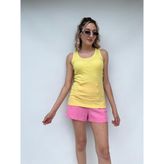 Key Moda Kadın Fitilli Atlet - M - L - Açık Sarı
