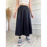Key Moda Kadın Midi Boy Kiloş Etek Siyah