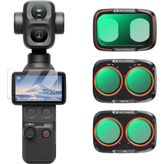 K&F Concept Osmo Pocket 4P CPL + Black Diffusion 1/4 + ND2-32 Filter Kit (Alüminyum Çerçeve)