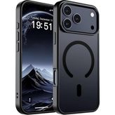 Khi-Zai Güçlü Manyetik Telefon Kılıfı, iPhone 18 Pro Max / 17 Pro Max, [mag-Safe ile Uyumlu] [askeri Düzey Düşme Koruması] [güçlü Silikon Kenarlar] Ince Yarı Saydam Mat Koruyucu Kılıf (Siyah) - 0-Kahverengi