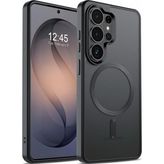 Khi-Zai Samsung Galaxy S26 Ultra Manyetik Kılıf, Magsafe Uyumlu Güçlü Mıknatıslı, Askeri Sınıf Düşme Korumalı, Ince Yarı Saydam Mat Arka Yüzey, Kamera Korumalı Darbeye Dayanıklı Telefon Kılıfı - Siyah - 0-Kahverengi