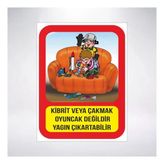 Kibrit ve Çakmakla Oyuncak Değildir Sticker 20X28 Cm