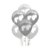 Kikajoy Metalik Gümüş Balon 100'Lü