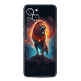 Kılıfland Reeder S19 Max Pro S Edge Kılıf, Boutique Baskılı, Arslan Deseni, Siyah
