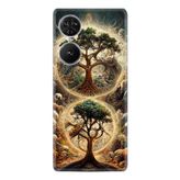 Kılıfland Reeder S19 Max Pro S Edge Kılıf, Boutique Baskılı, İkili Ağaç Deseni