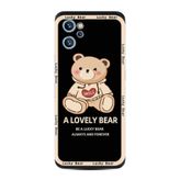 Kılıfland Reeder S19 Max Pro S Edge Kılıf, Boutique Baskılı, Lovely Bear Desenli, Siyah-Bej