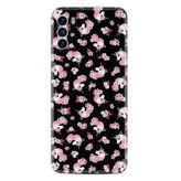 Kılıfland Reeder S19 Max Pro S ile Uyumlu Kılıf, Silikon, Unicorn Flowers Desenli, Siyah