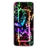 Kılıfland Reeder S19 Max Pro S ile Uyumlu Silikon Kılıf, Butterfly Neon Desen, Siyah