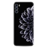 Kılıfland Reeder S19 Max Pro S ile Uyumlu Silikon Kılıf, Çiçek Desen, Siyah