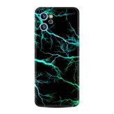 Kılıfland Reeder S19 Max Pro S ile Uyumlu Silikon Kılıf, Desen, Green Thunder, Siyah